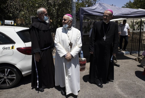 Foto - Hristiyan din adamlarından Filistinlilere destek