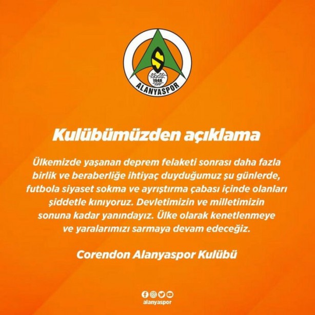 Foto - 'Hükümet istifa' diyen Fenerbahçe ve Beşiktaş'ın taraftarına tepki gösteren  kulüpler belli oldu: Tarafımız...