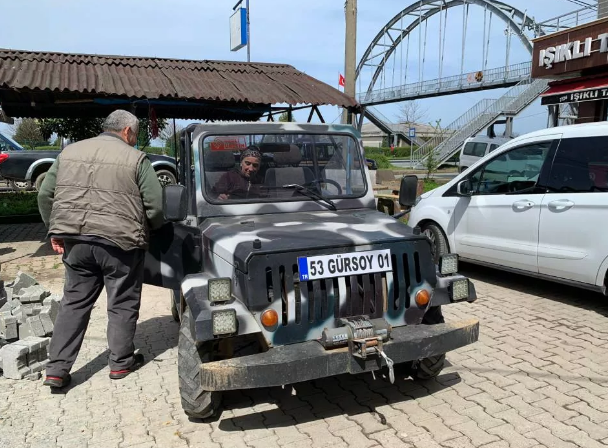 Foto - Hurda demirleri topladı! İhtiyacını karşılayacak bir araba yaptı