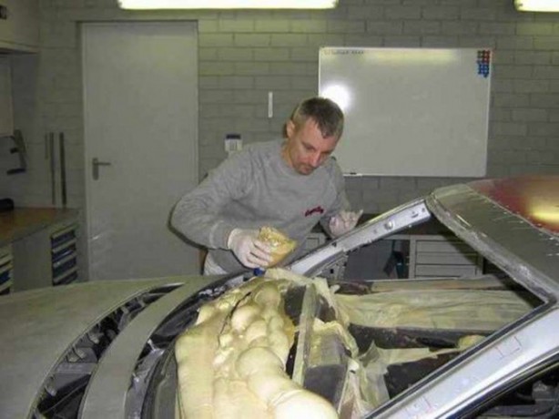 Foto - Hurda Mercedes'ten lüks otomobil yaptı