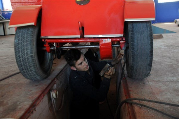 Foto - Hurda parçalardan mini 'Otomobil' ürettiler