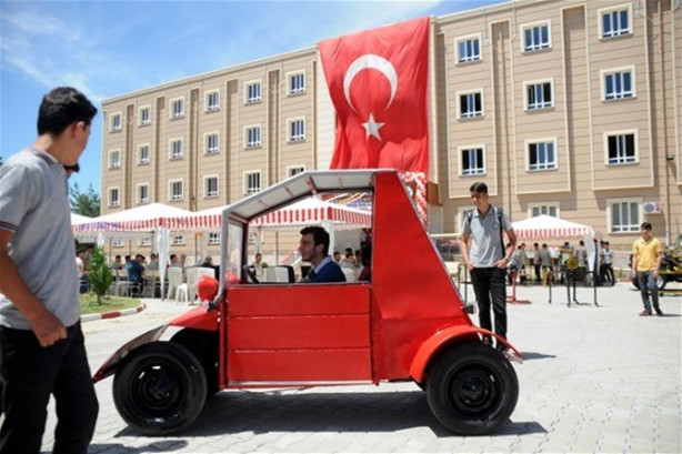 Foto - Hurda parçalardan mini 'Otomobil' ürettiler