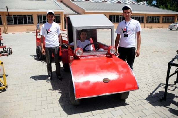 Foto - Hurda parçalardan mini 'Otomobil' ürettiler
