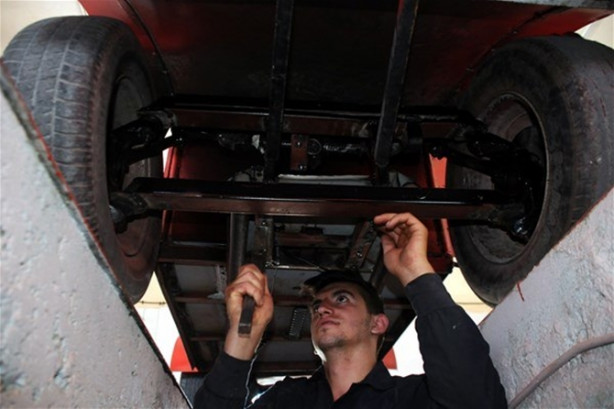 Foto - Hurda parçalardan mini 'Otomobil' ürettiler