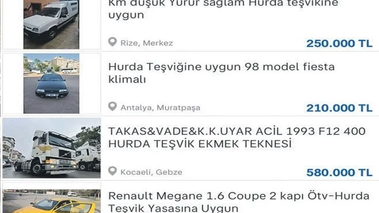 Foto - Hurda teşviki düzenlemesi fiyatları uçurdu! Peki hangi araçlar hurda teşviki yasası kapsamına giriyor?