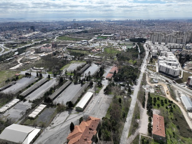 Foto - İBB takoz olmasaydı… Dev projenin alanı havadan görüntülendi