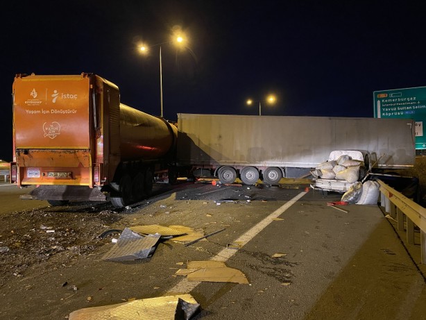 Foto - İBB'ye ait İSTAÇ tırı dehşet saçtı! 2 yaralı