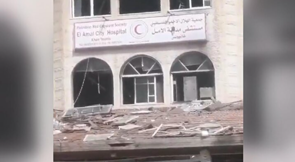 Foto - İblis’in çocukları gözünü hastanelere dikti! Bu kez de Al-Amal Hastanesi ve çevresini hedef aldılar