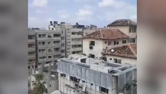 Foto - İblis’in çocukları gözünü hastanelere dikti! Bu kez de Al-Amal Hastanesi ve çevresini hedef aldılar