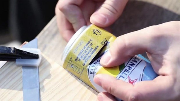 Foto - İçecek kutusundan öyle bir şey yaptı ki!