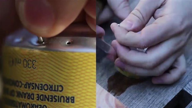 Foto - İçecek kutusundan öyle bir şey yaptı ki!