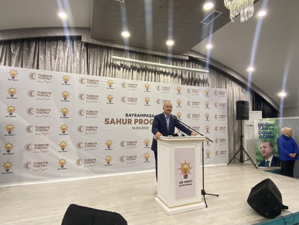 Foto - İçişleri Bakanı Süleyman Soylu, Bayrampaşa’da düzenlenen sahur programına katıldı