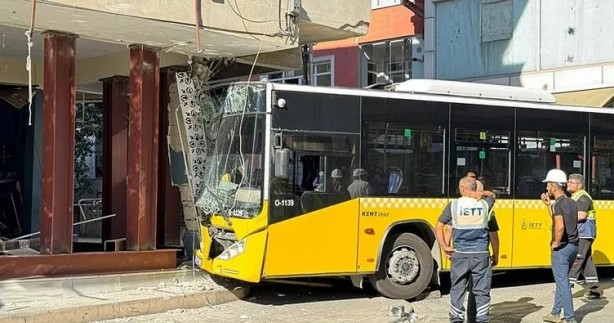 İETT otobüsü çarptı! Onlarca kişi evsiz kaldı