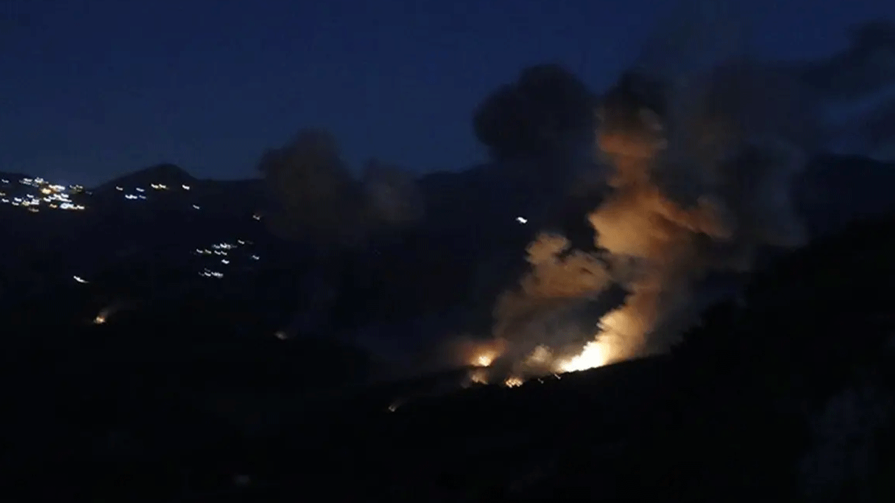 Foto - İHA'lar ve F-16 savaş uçağı havalandı! İsrail'den kanlı saldırı