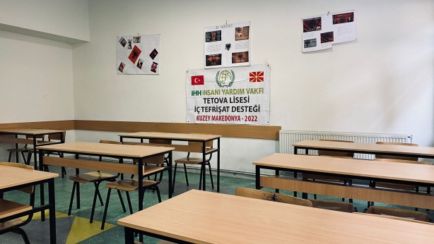 Foto - İHH’dan Kuzey Makedonya’ya yardım! Liselere tefrişat desteği sağlandı