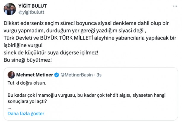 Foto - İki AK Partili Mehmet Metiner ile Yiğit Bulut arasında şaşırtan polemik! "Sinek de küçüktür ama…" 