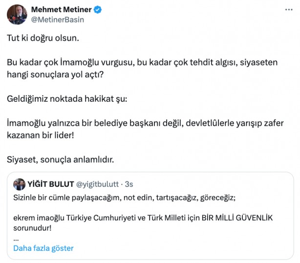 Foto - İki AK Partili Mehmet Metiner ile Yiğit Bulut arasında şaşırtan polemik! "Sinek de küçüktür ama…" 