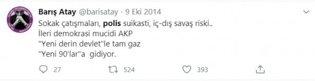 Foto - İkiyüzlülüğün fotoğrafı: Dayak yiyen Barış Atay, 'katil' dediği polise sığındı!