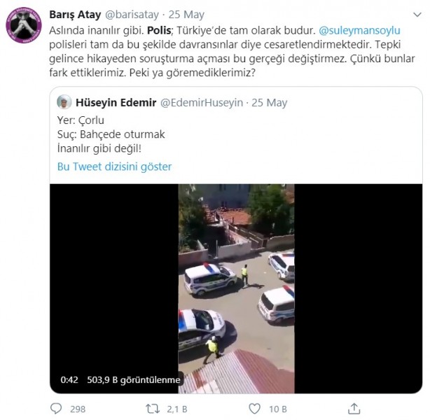 Foto - İkiyüzlülüğün fotoğrafı: Dayak yiyen Barış Atay, 'katil' dediği polise sığındı!