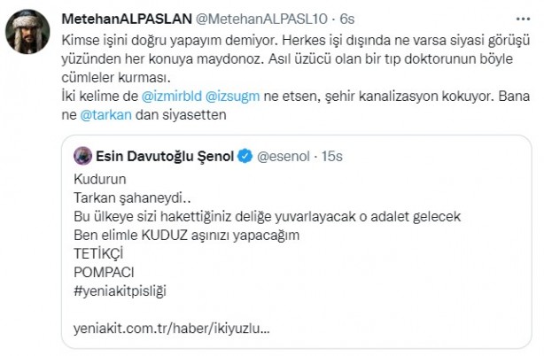 Foto - İkiyüzlülüğü ifşa olunca kudurdu! Akit'i kendi mesleğiyle tehdit eden Esin Davutoğlu Şenol'a cevap vatandaşlardan geldi