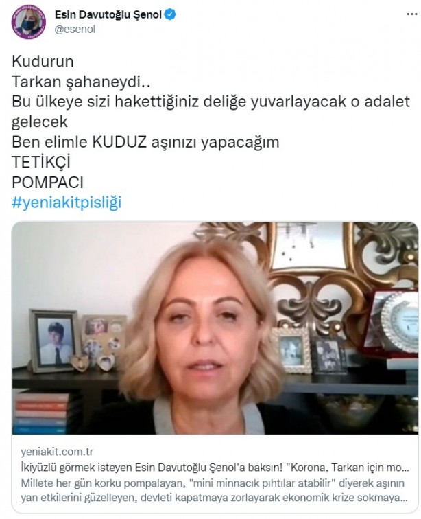 Foto - İkiyüzlülüğü ifşa olunca kudurdu! Akit'i kendi mesleğiyle tehdit eden Esin Davutoğlu Şenol'a cevap vatandaşlardan geldi