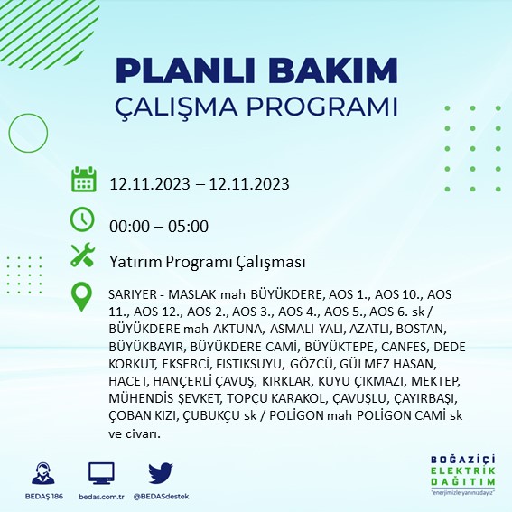 Foto - İlçe ilçe açıklandı! İstanbul'da o mahalleler karanlığa gömülecek