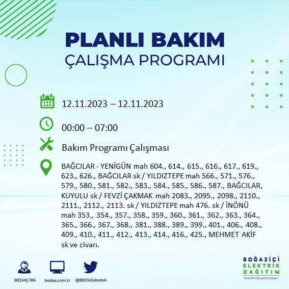 Foto - İlçe ilçe açıklandı! İstanbul'da o mahalleler karanlığa gömülecek