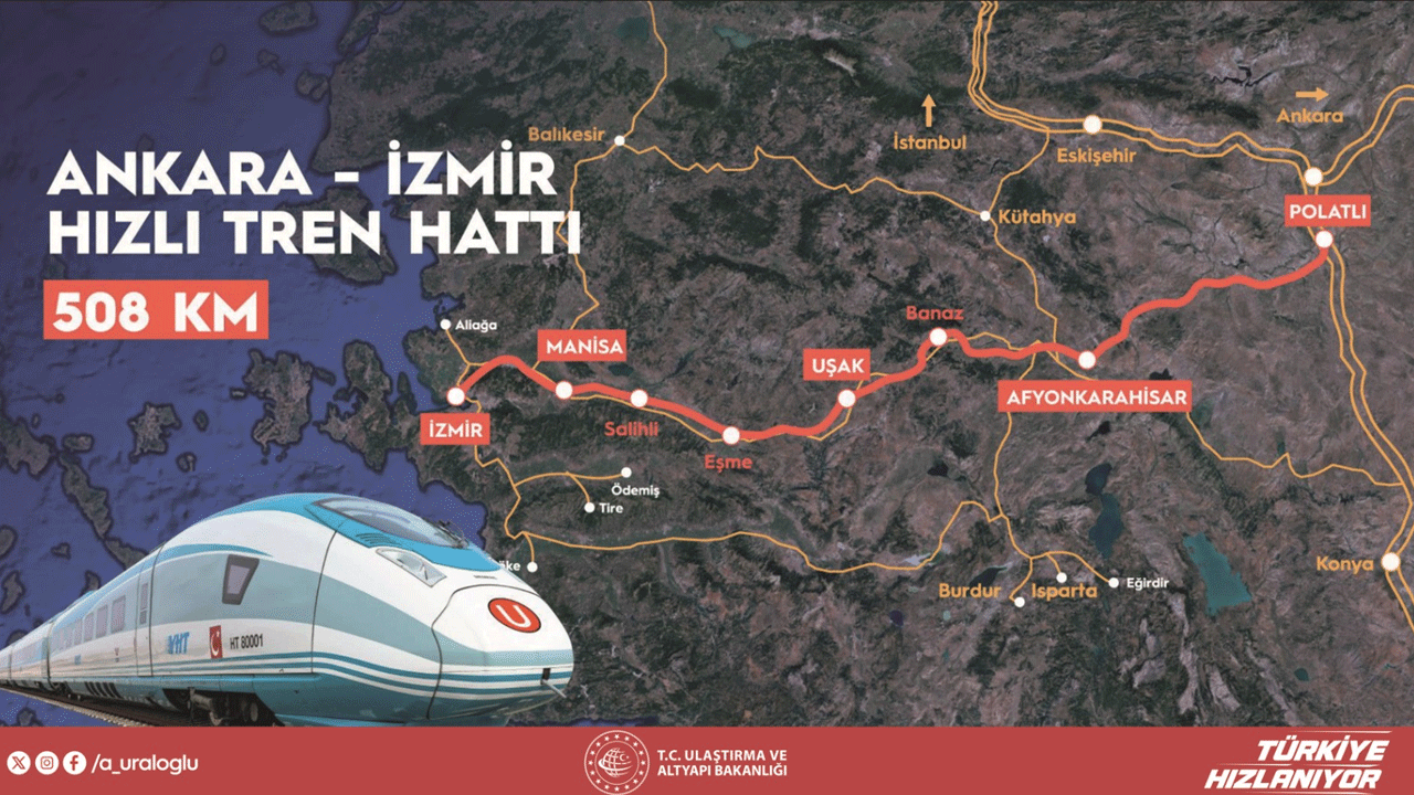 İletişim Başkanlığından Ankara-İzmir YHT Hattı'na ilişkin açıklama