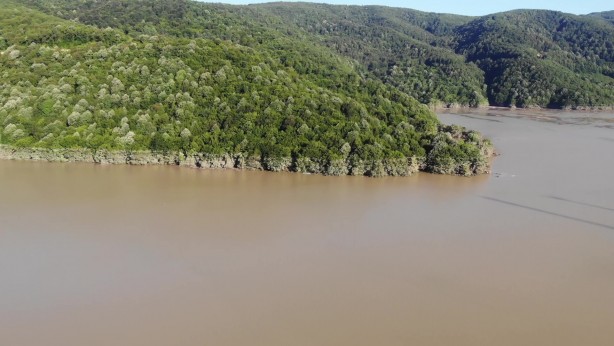 Foto - İlk kez oluyor! Hasanlar Barajında tarihi görüntü