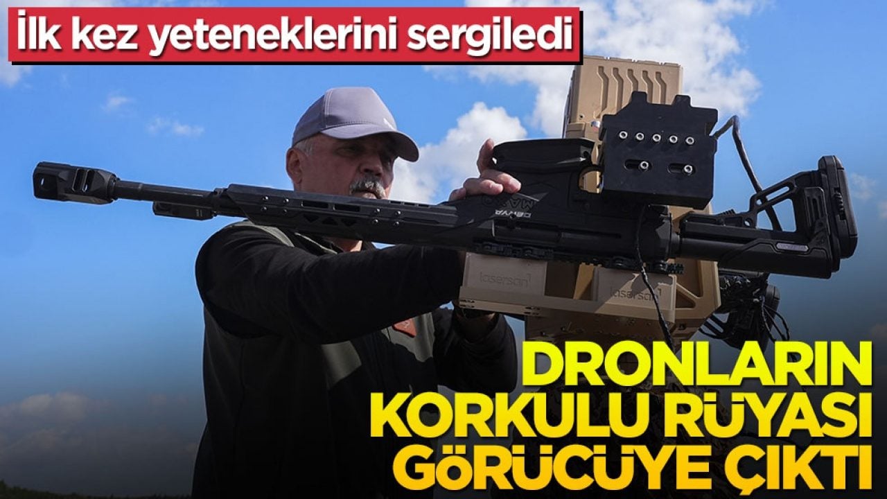 İlk kez yeteneklerini sergiledi! Dronların korkulu rüyası görücüye çıktı