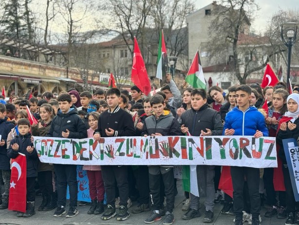 İmam Hatip öğrencilerinden Filistin'e destek yürüyüşü!