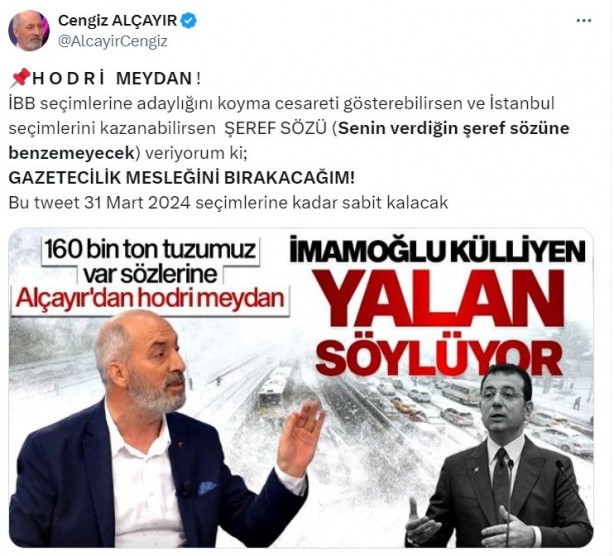 Foto - "İmamoğlu kazanırsa bırakacağım" demişti! O ünlü gazeteci, mesleğe bıraktığını açıkladı