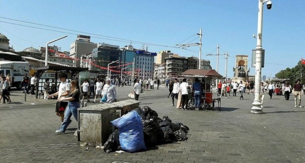 Foto - İmamoğlu vizyonu, CHP belediyeciliği... Taksim'i pislik götürüyor