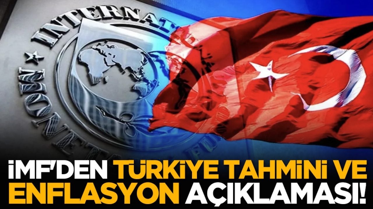 IMF'den Türkiye tahmini ve enflasyon açıklaması!