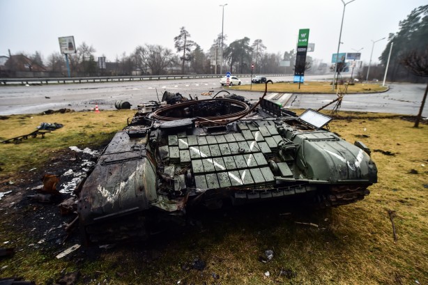 Foto - İmha edilen Rus tankı böyle görüntülendi