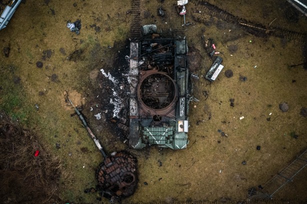 Foto - İmha edilen Rus tankı böyle görüntülendi