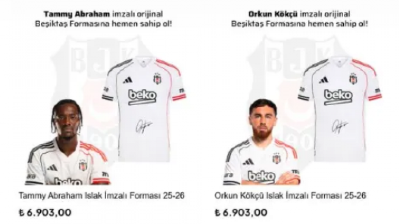 Foto - İmzalı Beşiktaş formalarının fiyatları açıklandı: Büyük gelir bekleniyor: Formaya yoğun ilgi