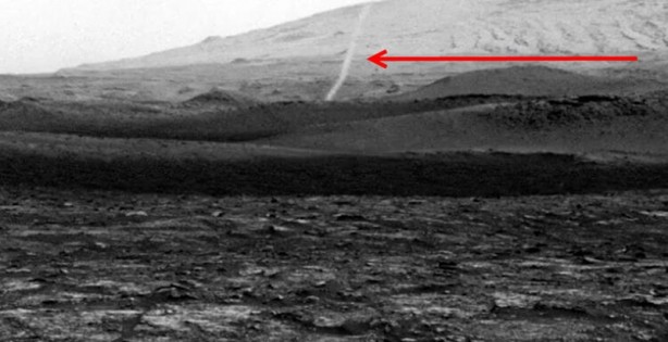 Foto - İnanılmaz görüntüler... NASA 'toz şeytanı'nı görüntüledi! 