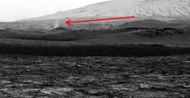 Foto - İnanılmaz görüntüler... NASA 'toz şeytanı'nı görüntüledi! 