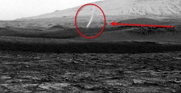 İnanılmaz görüntüler... NASA 'toz şeytanı'nı görüntüledi! 