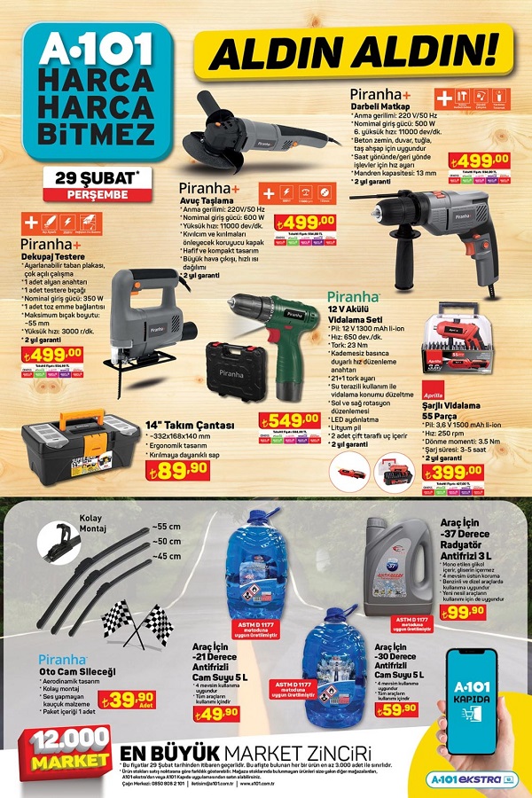 Foto - İndirim fırtınası başlıyor! 29 Şubat’ta A101’de evden televizyona yok yok