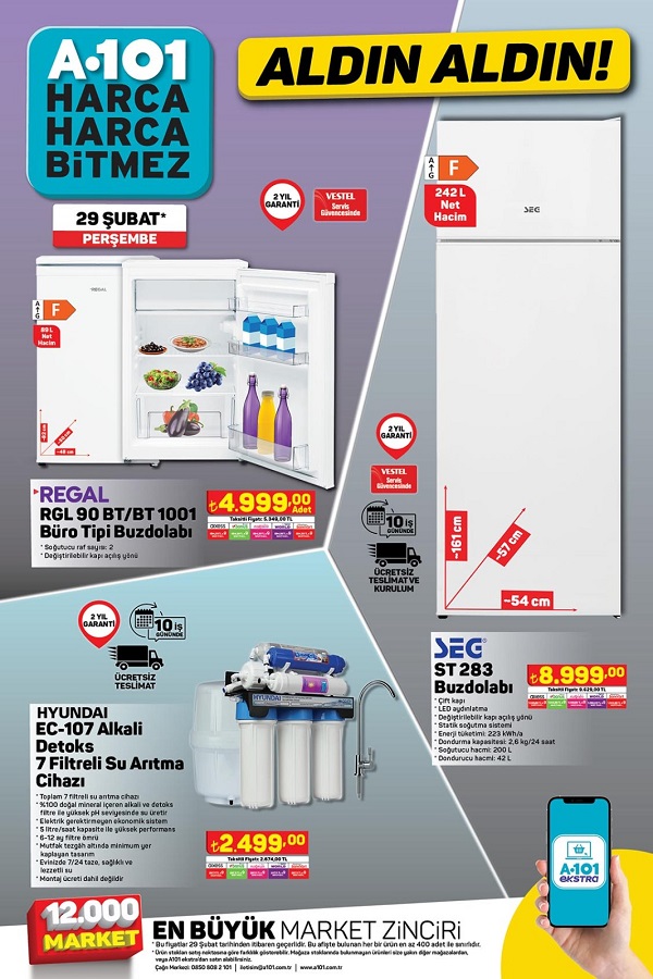 Foto - İndirim fırtınası başlıyor! 29 Şubat’ta A101’de evden televizyona yok yok