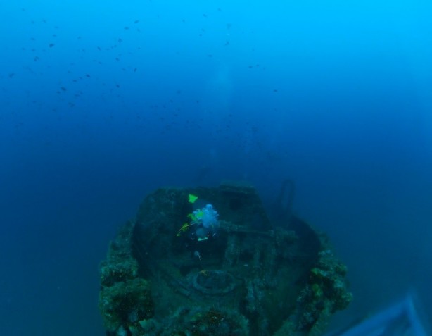Foto - İngiliz dalgıçlar Çanakkale Savaşı batıklarına daldı