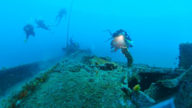 Foto - İngiliz dalgıçlar Çanakkale Savaşı batıklarına daldı