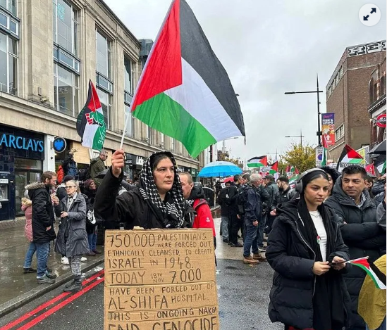 Foto - İngiltere Filistin için ayaklandı: İngilizler İsrail’e isyan ettiler