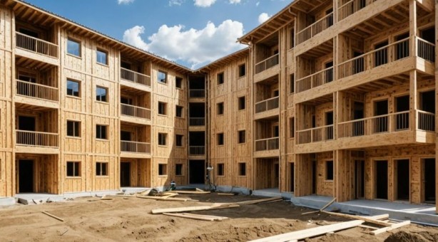 Foto - İnşaat sektörü alarm veriyor! Çözümü Ahşap apartmanlarda buldular