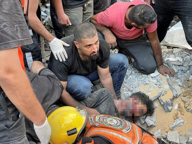 Foto - İnsanlık Gazze'de enkaz altında kaldı! İsrail'in hedefi Filistin'i haritadan silmek