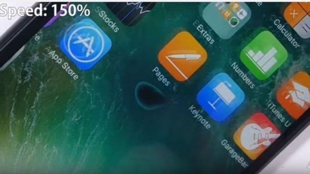Foto - iPhone 7 sağlamlık testinde