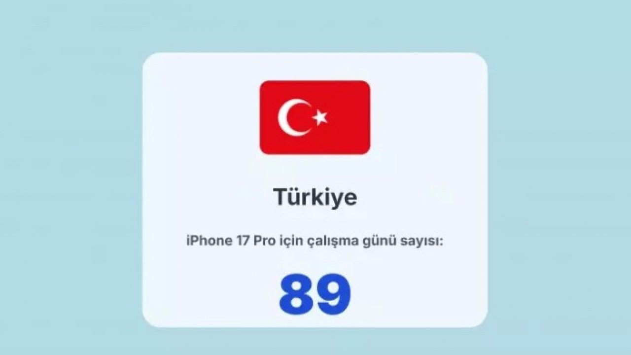 Foto - İphone almak için ne kadar çalışmak gerekiyor! Türkiye kaçıncı sırada?