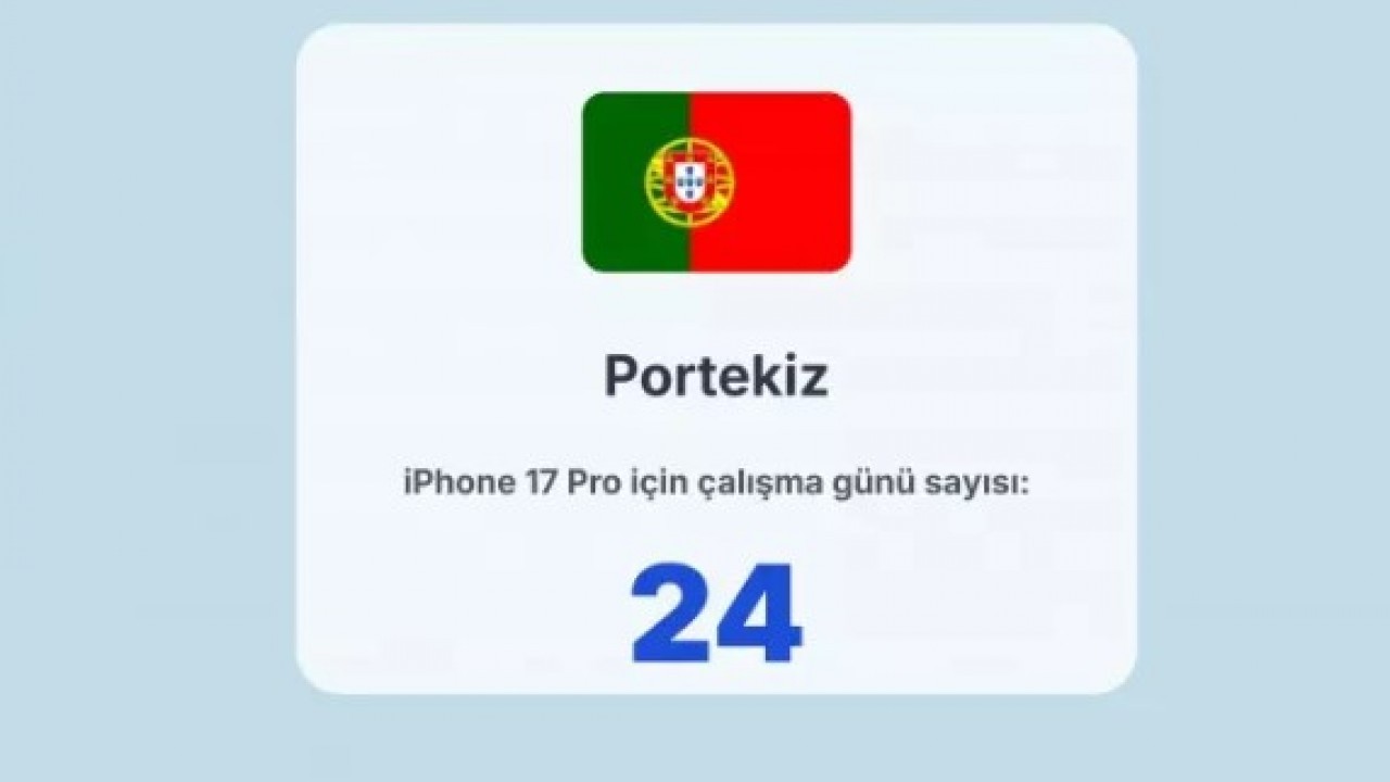 Foto - İphone almak için ne kadar çalışmak gerekiyor! Türkiye kaçıncı sırada?